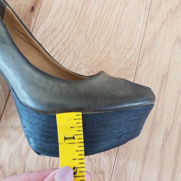 Steve Madden Luxe sz 6 L. Giana Peep Toe Pumps - Picture 6 of 8